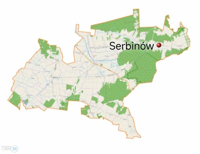 Działka budowlana Mniów Serbinów