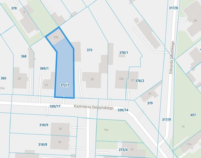 Działka z garażami, pozwoleniem na bud. projektem.