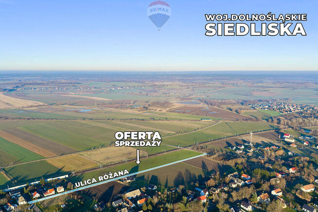 Dwie działki 6.859 m² w pobliżu Legnicy