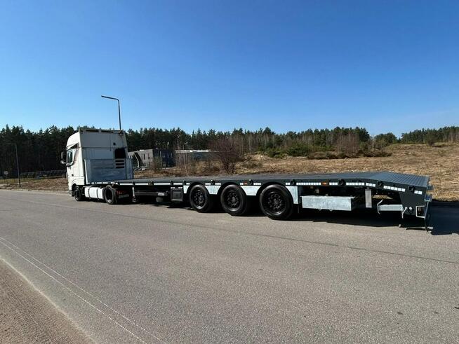 DAF XF 480 FT Zestaw z platformą Mega Schmitz , skosy, najazdy , twist-lock.
