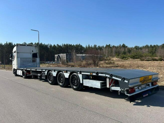 DAF XF 480 FT Zestaw z platformą Mega Schmitz , skosy, najazdy , twist-lock.