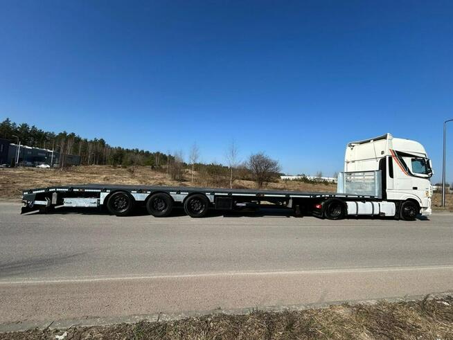 DAF XF 480 FT Zestaw z platformą Mega Schmitz , skosy, najazdy , twist-lock.
