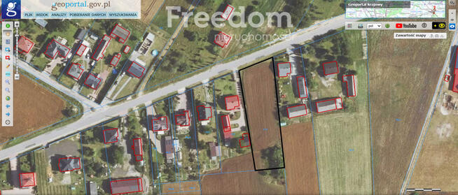 Działka zagrodowa 2687 m2 w Szczepanowicach. Zalew