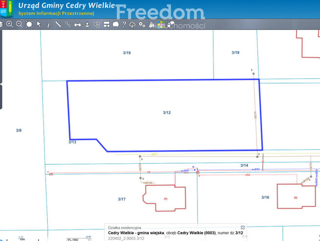 Działka budowlana 1385 m2 - 20 minut do Gdańska !