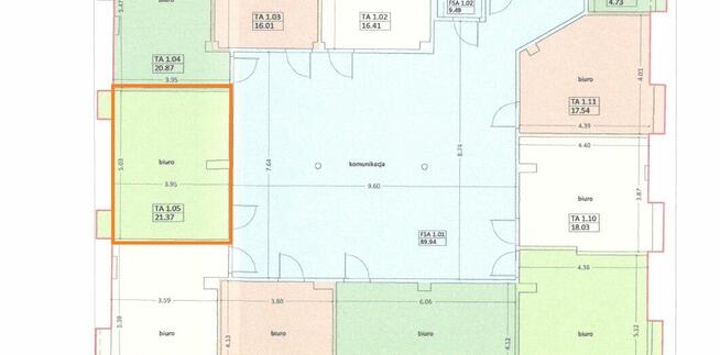 Biuro przy Centralu i trasie WZ