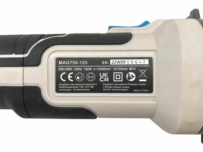 Szlifierka kątowa MacAllister 125 mm 750 W