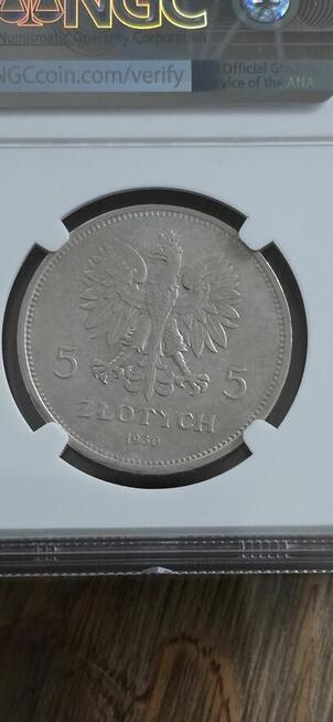 5zł 1930r Sztandar Ag Grading NGC