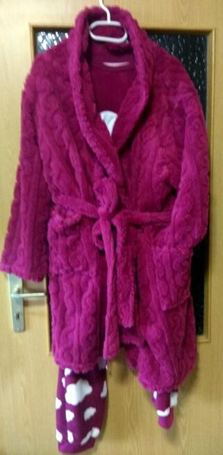 Zestaw piżama + szlafrok +skarpetki gratis Plus 2 XL