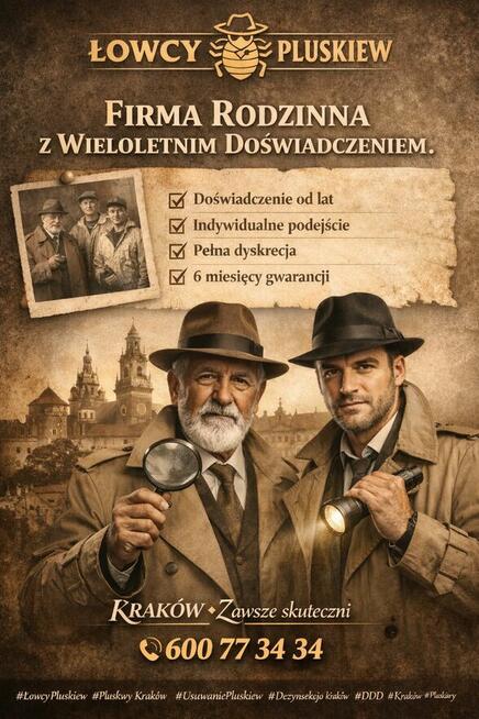 Łowcy Pluskiew profesjonalne usuwanie pluskiew