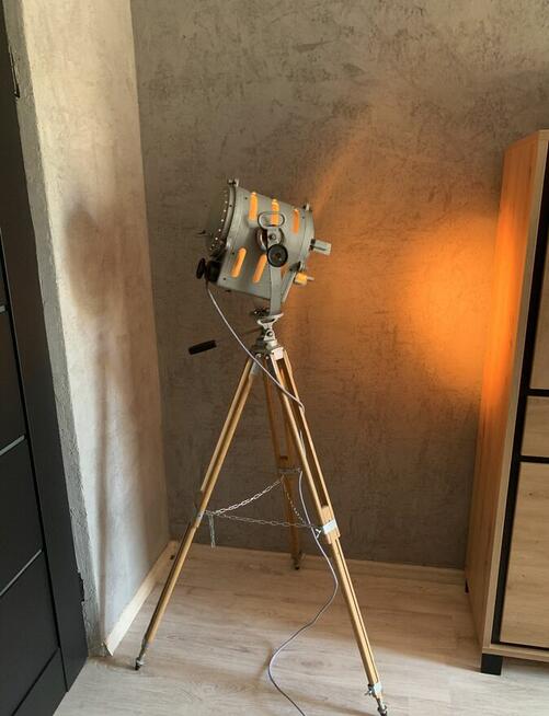 Lampa podłogowa teatralna PRL Vintage loft