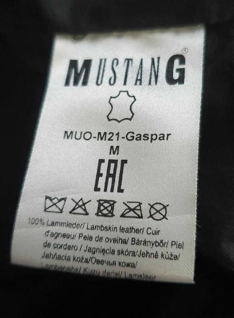 Kurtka skórzana Mustang męska — rozmiar M, stan bardzo dobry