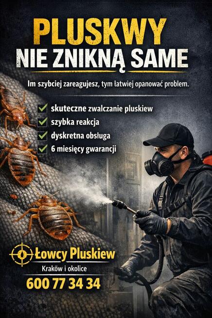 Łowcy Pluskiew profesjonalne usuwanie pluskiew