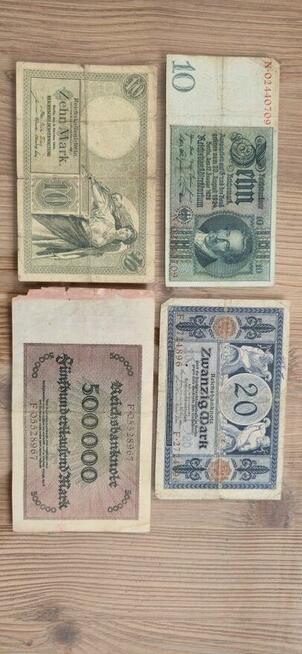 Banknoty niemieckie zestaw