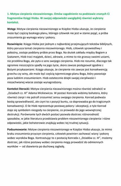 Notatki do matury z języka polskiego!