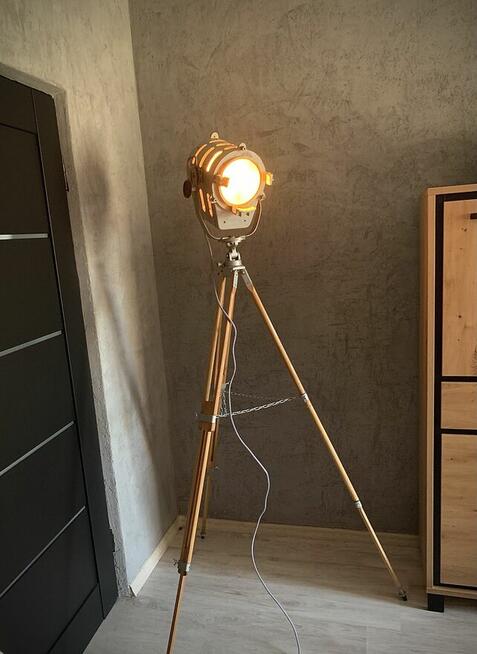 Lampa podłogowa teatralna PRL Vintage loft