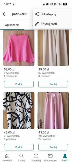 Odzież damska nowa nie secondhand