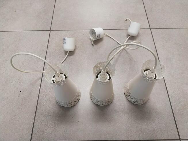 Lampy wiszace IKEA Molndal 3 sztuki białe Kraków