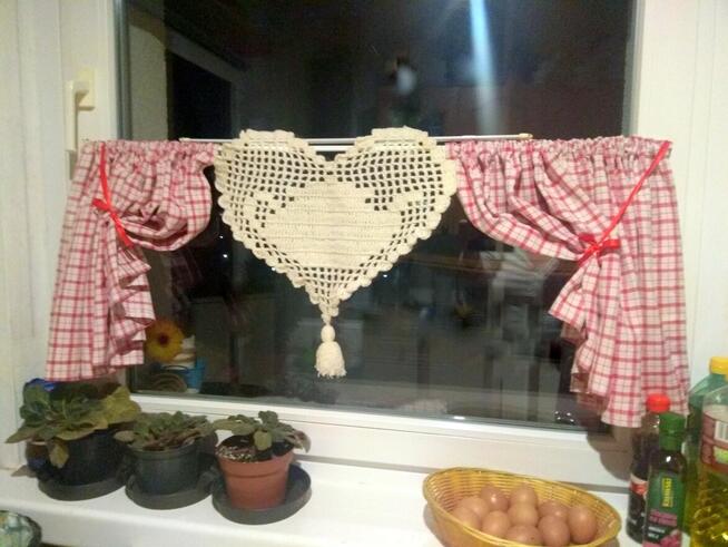 Szydełkowe zawieszki/ozdoby Duże Serduszka 25 za sztukę