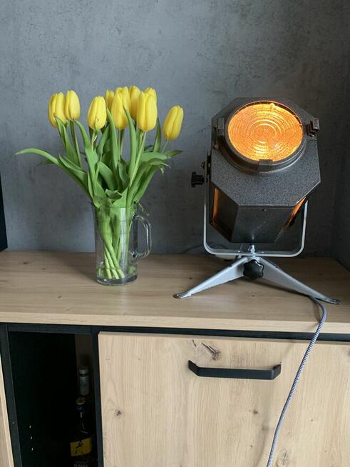 Lampa teatralna PRL loft Vintage industrial