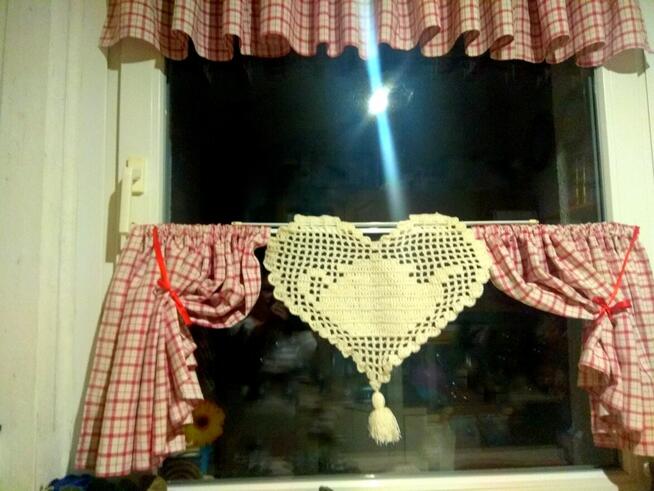 Szydełkowe zawieszki/ozdoby Duże Serduszka 25 za sztukę