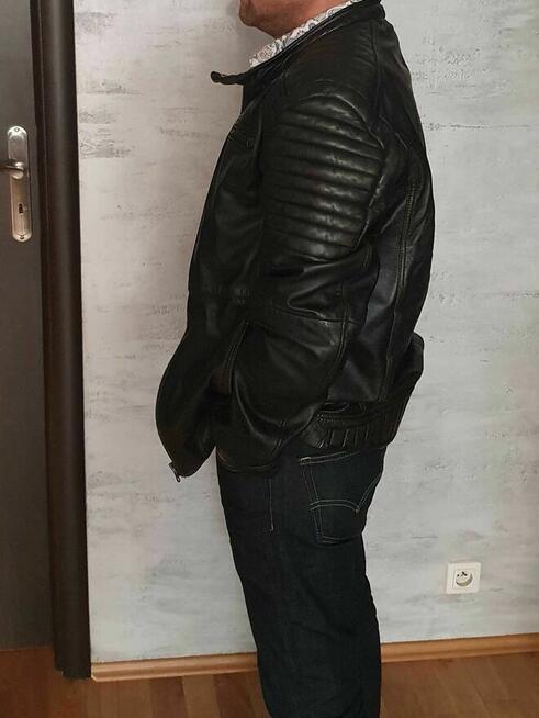 Kurtka skórzana Mustang męska — rozmiar M, stan bardzo dobry