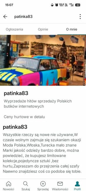 Odzież damska nowa nie secondhand