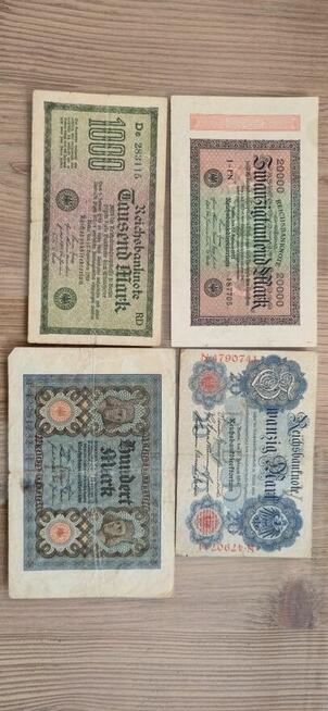 Banknoty niemieckie zestaw