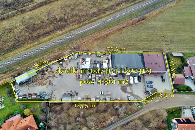 Nieruchomość usługowa z biurami i magazynem