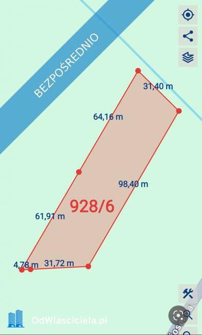 Piękna działka 3650m2 Brynica 9km od Kielc , WZ budowlana ,