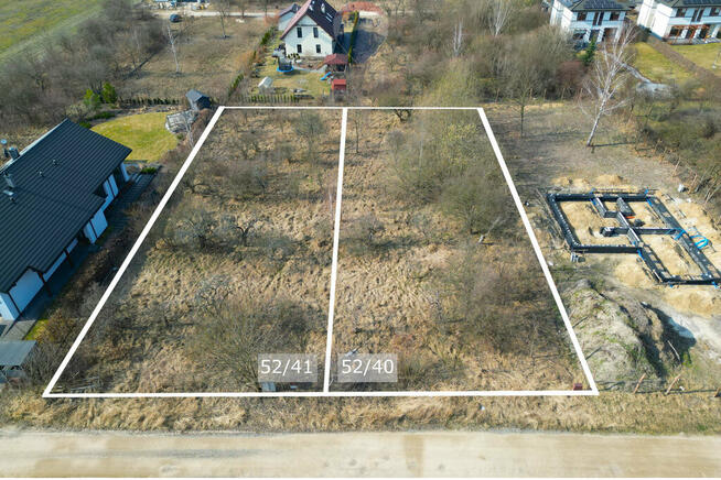 DWIE DZIAŁKI BUDOWLANE Z MPZP I WSZYSTKIMI MEDIAMI