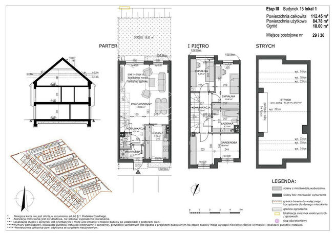 Słoneczny dwupoziomowy apartament z ogrodem i potencjałem