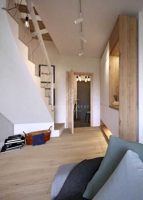 Słoneczny dwupoziomowy apartament z ogrodem i potencjałem