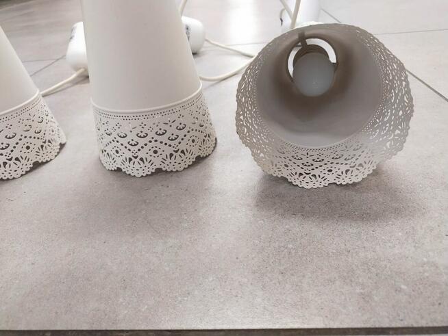 Lampy wiszace IKEA Molndal 3 sztuki białe Kraków