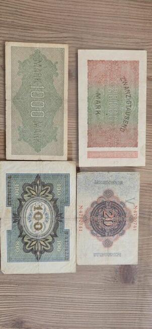 Banknoty niemieckie zestaw