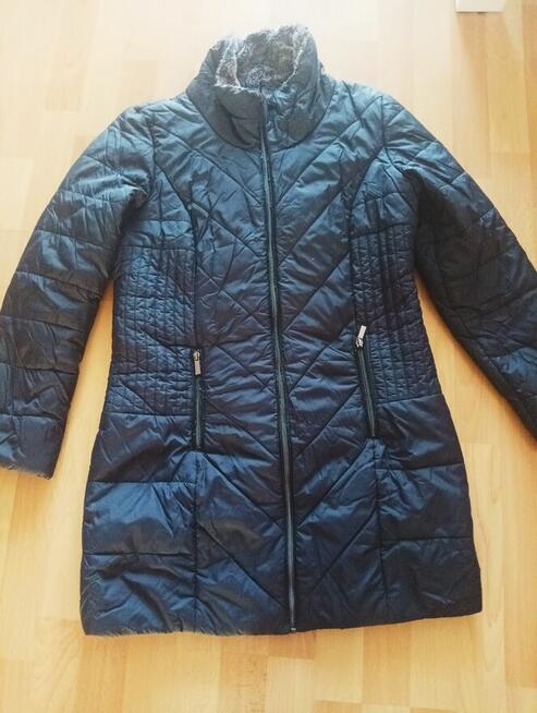 Sprzedam kurtkę damską długa grafitowa