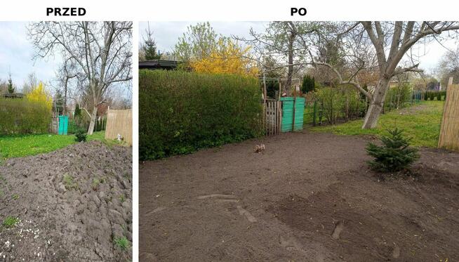 Przekopanie działki ogrodu