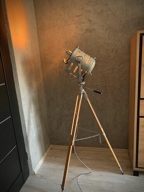 Lampa podłogowa teatralna PRL Vintage loft