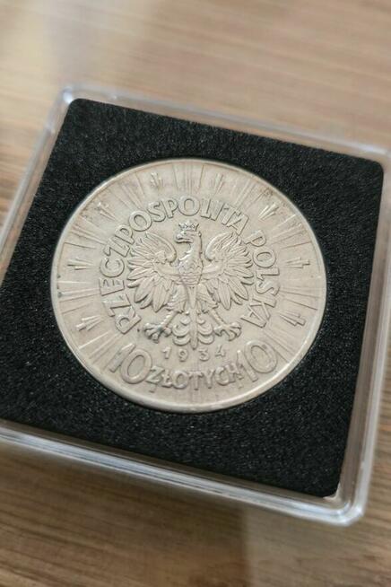 10zł 1934r Piłsudski orzeł urzędowy Ag