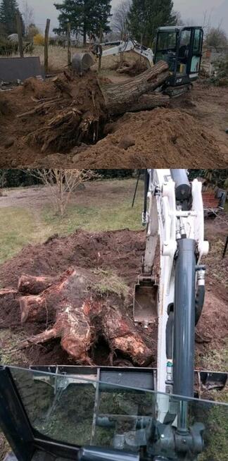 Ziemia Ogrodowa KOPARKA Wykopy Transport Wyburzenia Kopani