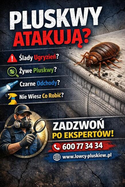 Łowcy Pluskiew profesjonalne usuwanie pluskiew