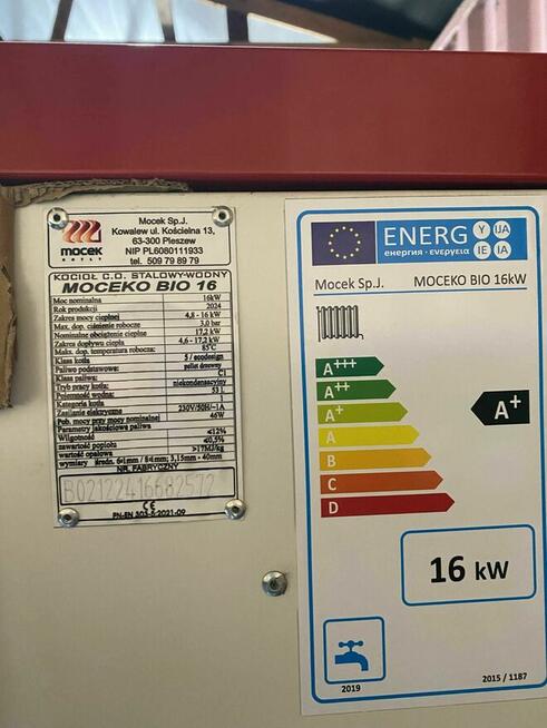 Nowy kocioł na pellet Moceko Bio 16 kW | zasyp górny