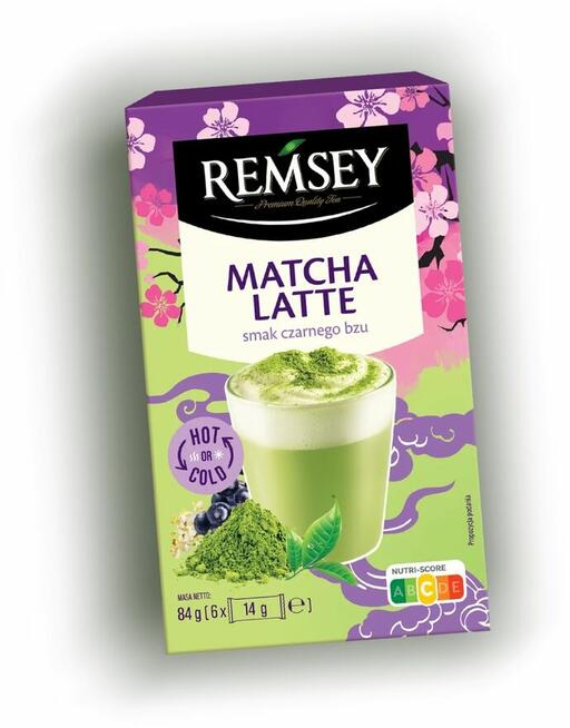 Remsey herbata matcha latte classic klasyczna i czarny bez