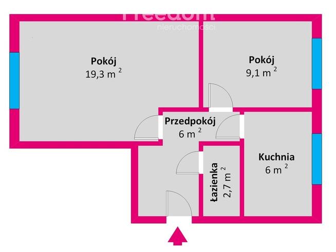 Mieszkanie 2 pokoje Rzeszów ul. Broniewskiego 5