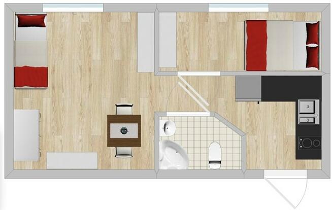 Czereśniowa 14, Godula, jasne 2 pokoje