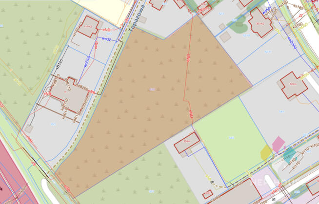 Działka inwestycyjna, S7, MPZP, media 7 352 m2