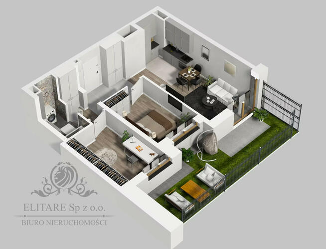 Mieszkanie 52,71,35m2, ogródek ogrzewanie miejskie/ Kleczków