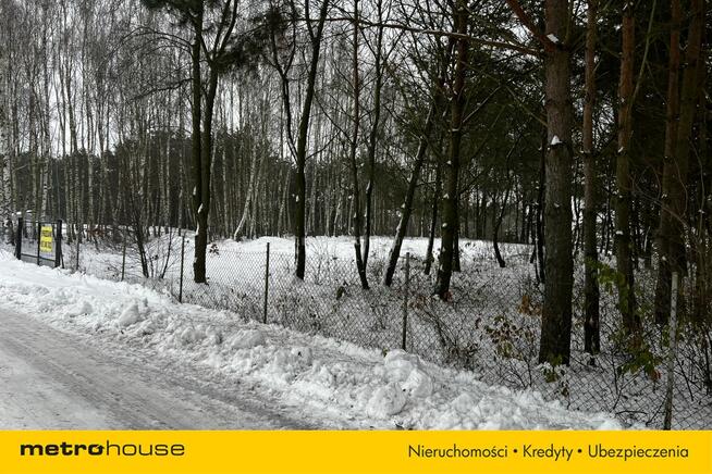 Służewo, działka ze stawem, częściowo zadrzewiona.