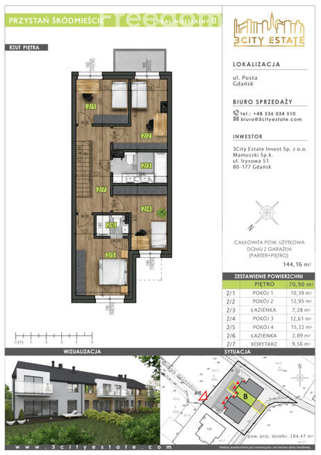 Dom 5 pokoi + garaż - Gdańsk Olszynka/Śródmieście