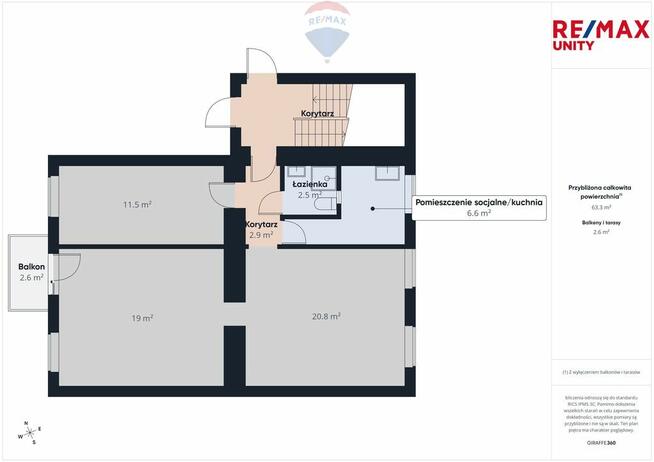 Mieszkanie w kamienicy | 64 m² | Centrum