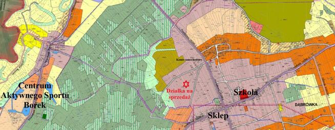 Działka budowlana Dąbrówka gm. Rzezawa